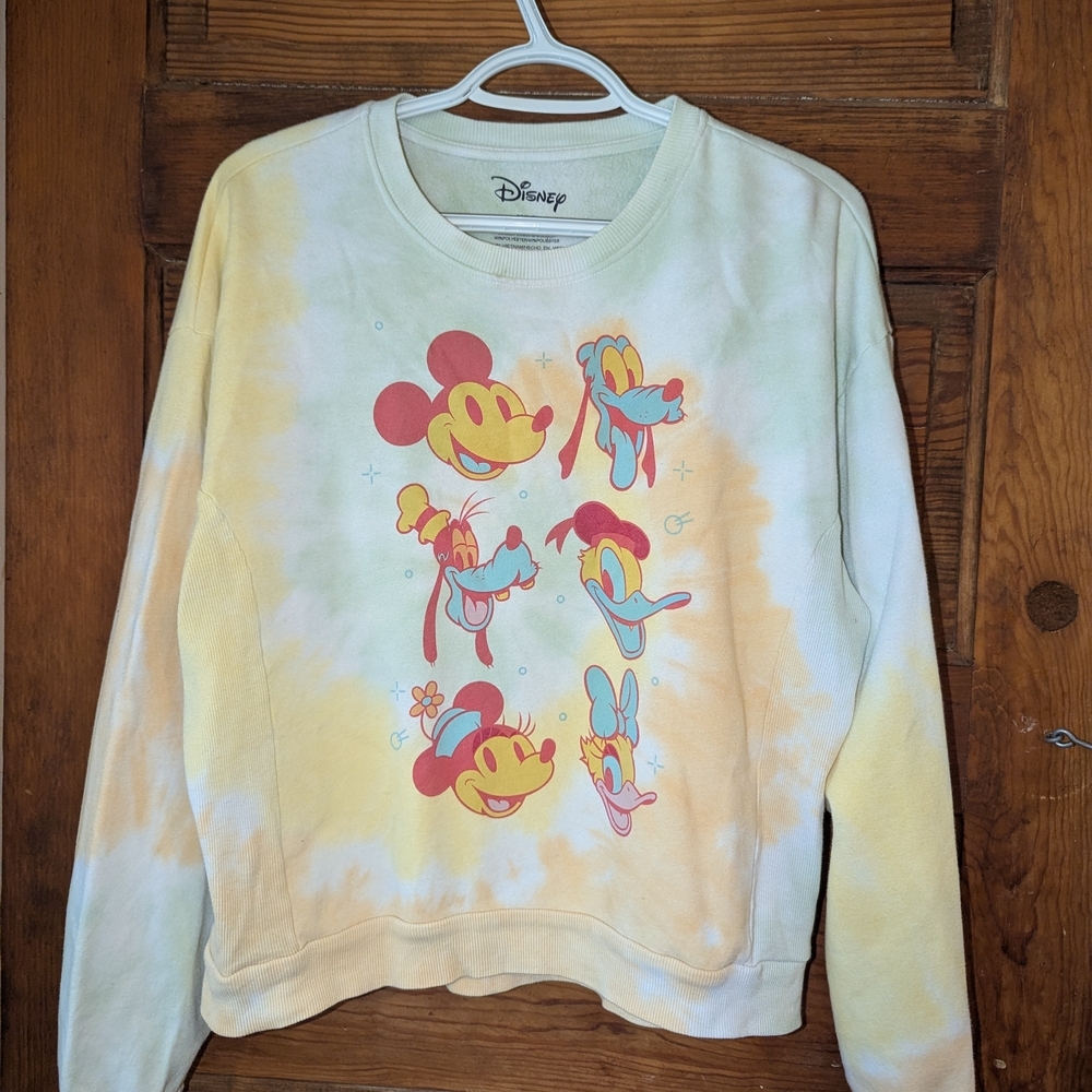 Disney Tye Dye JUNIORS Pullover fleece Sweatshirt Size‎ xXL C4